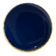 Navy Blue Round Metal and Resin Cabinet Knobs